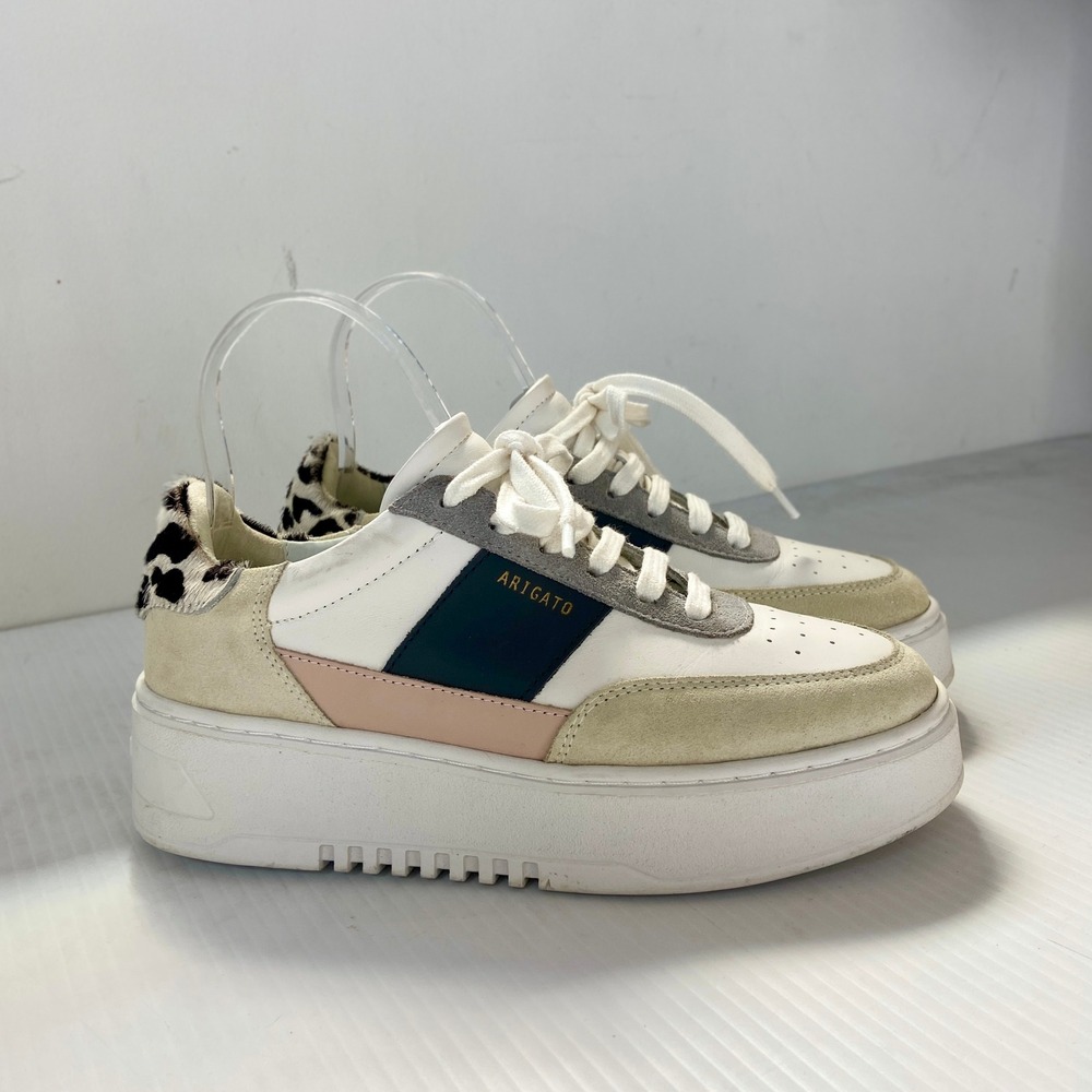 Axel Arigato Orbit Vintage Sneakers Multicolor Leopard Leather Womens 6.5